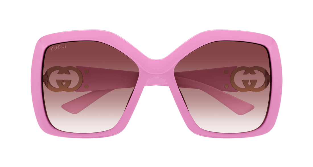 Sonnenbrillen gucci gg2015s 005 rosa rectangular / squared femenino größe 59mm - Detailansicht