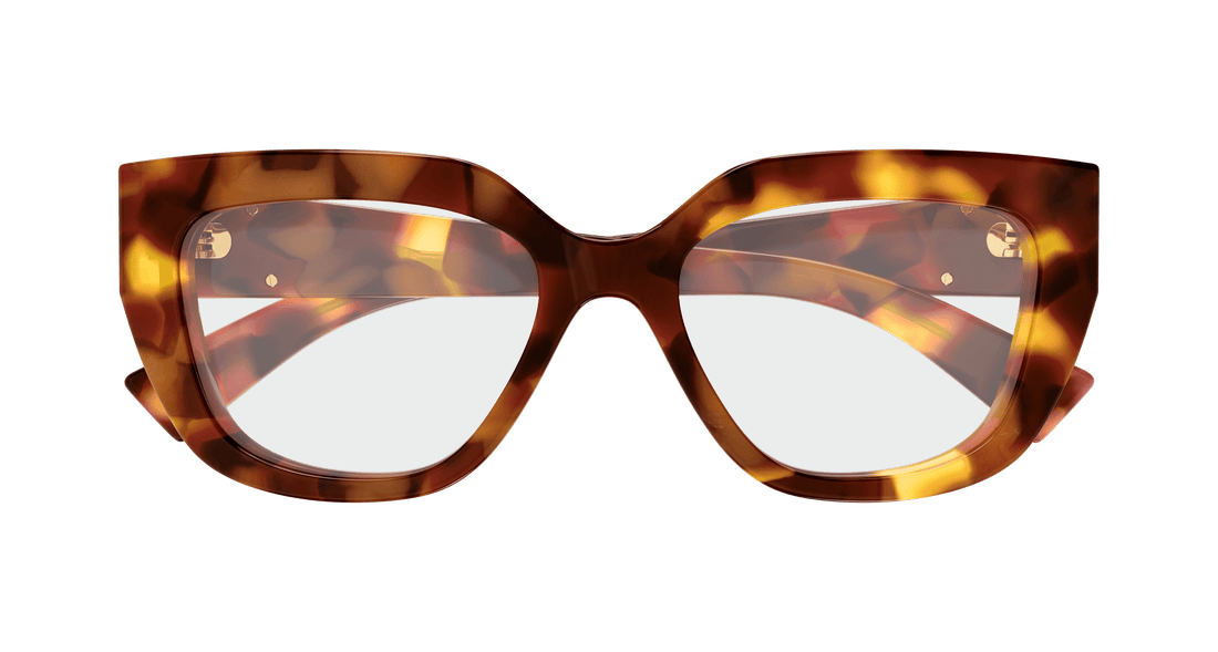 Prescription glasses gucci gg1847o 002 havana cat eye femenino size 53mm - Detailed view