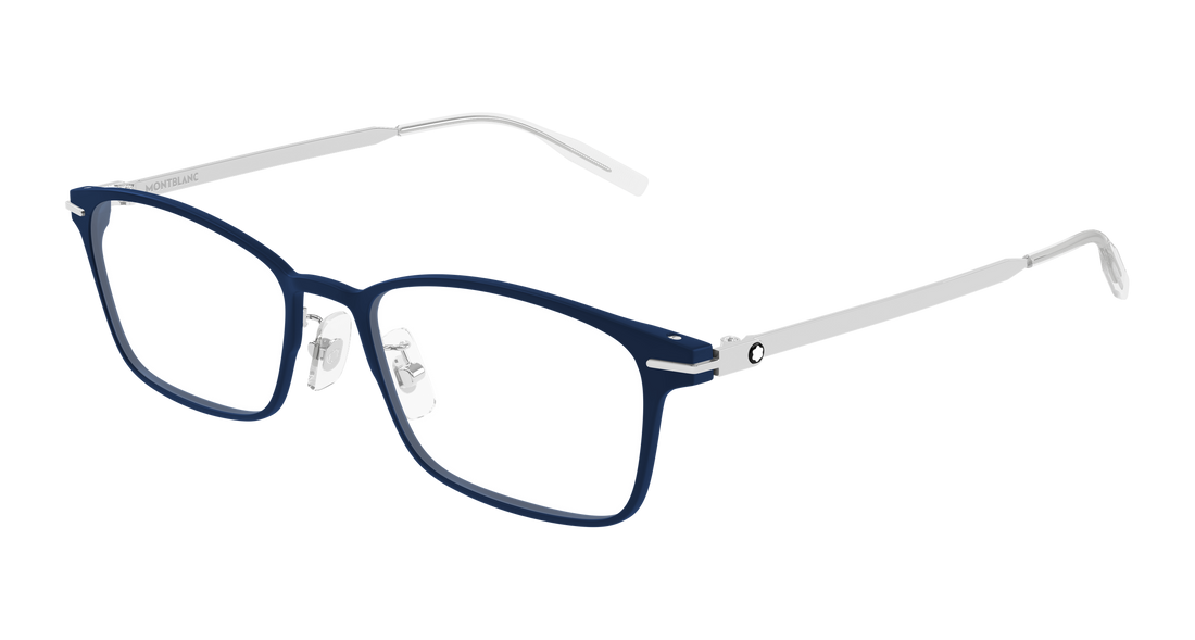 Occhiali da vista montblanc mb0449oj 003 azul rectangular / squared masculino taglia 54mm - Vista principale