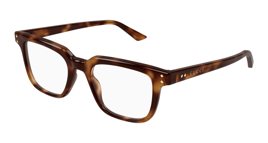 Óculos graduados gucci gg1895o 002 havana square masculino tamanho 49mm - Vista principal