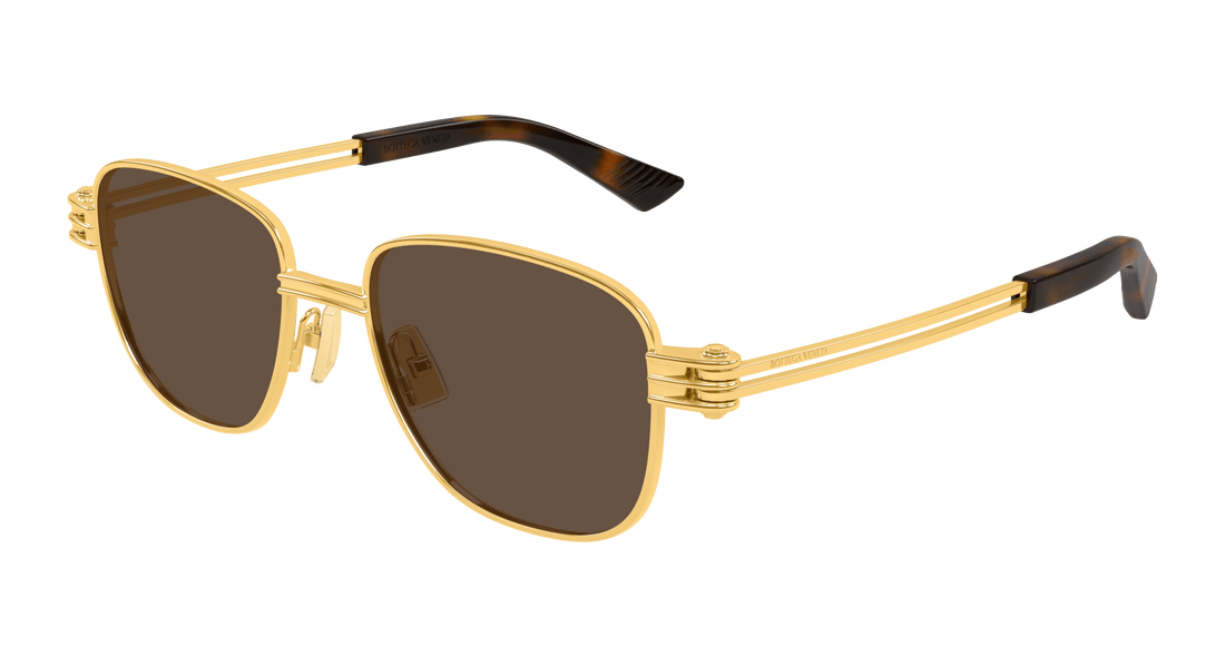 Sonnenbrillen bottega veneta bv1380s 003 dorado square unisex größe 51mm - Hauptansicht