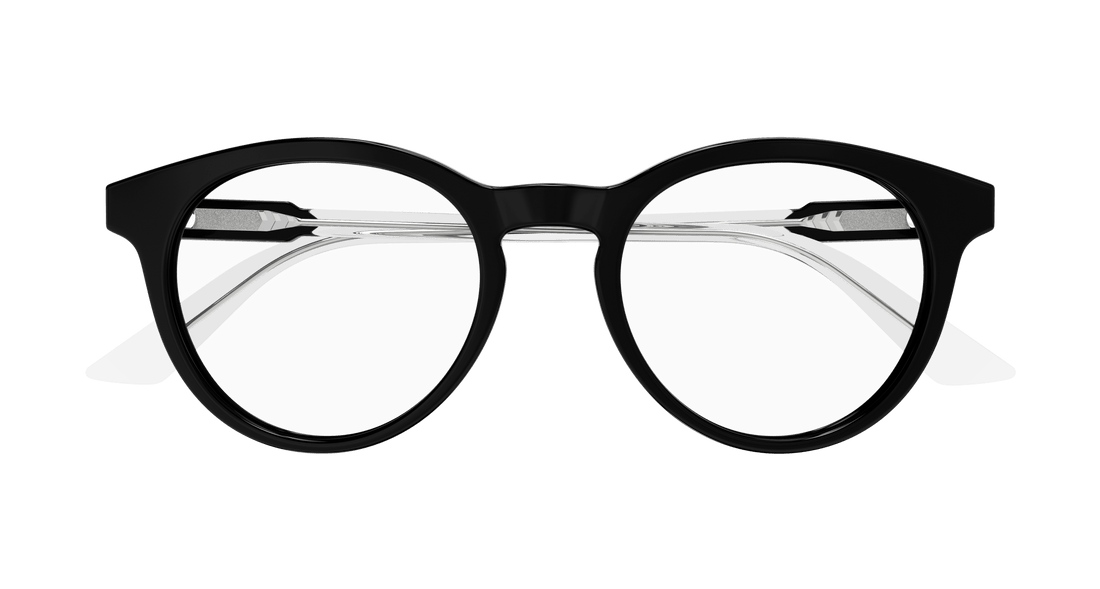 Óculos graduados gucci gg1822o 003 negro round masculino tamanho 50mm - Vista de detalhe