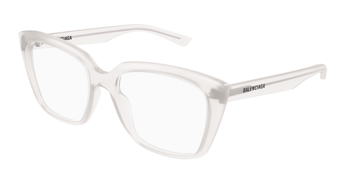 Brillen balenciaga bb0062o 010 blanco cat eye femenino maat 53mm - Hoofdaanzicht
