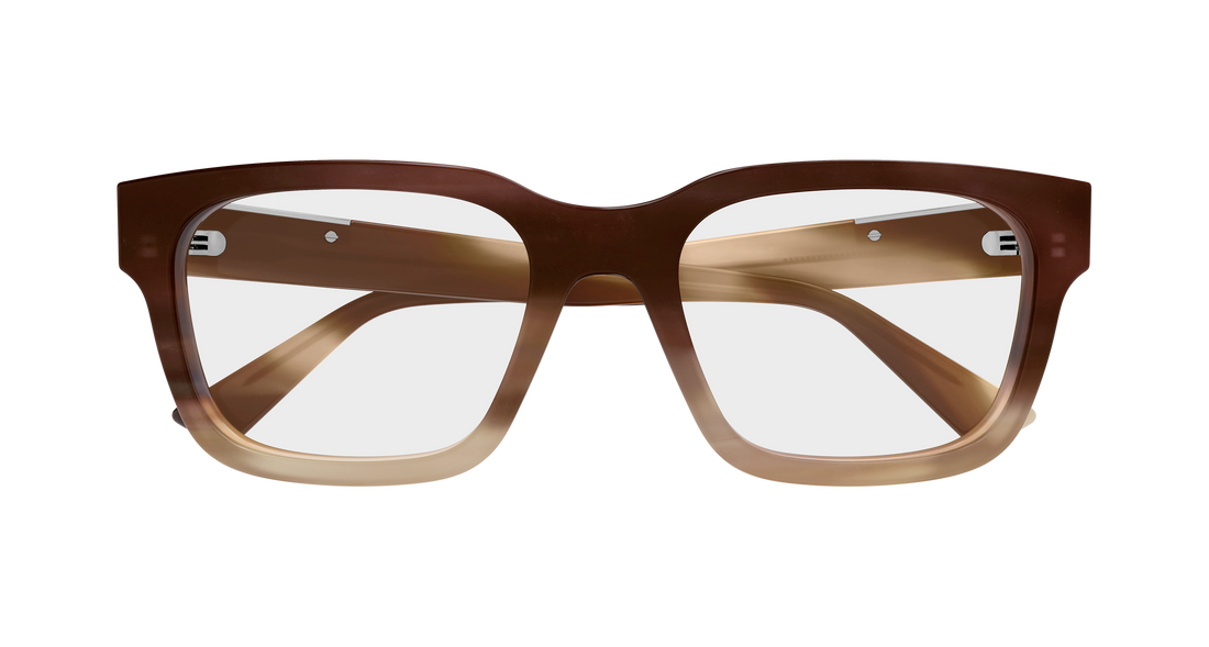 Brillen gucci gg1961o 004 havana rectangular / squared masculino größe 55mm - Detailansicht