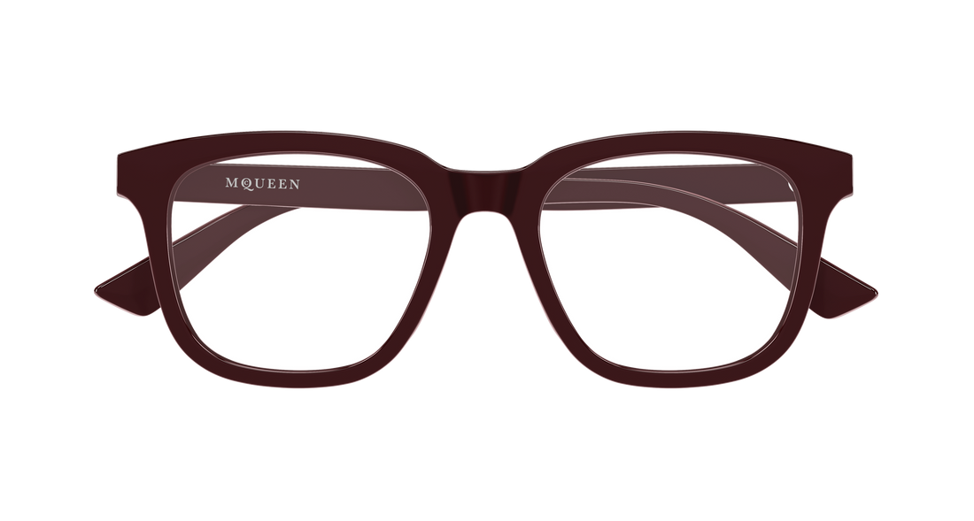 Gafas graduadas alexander mcqueen am0539o 003 rojo rectangular / squared femenino talla 52mm - Vista de detalle