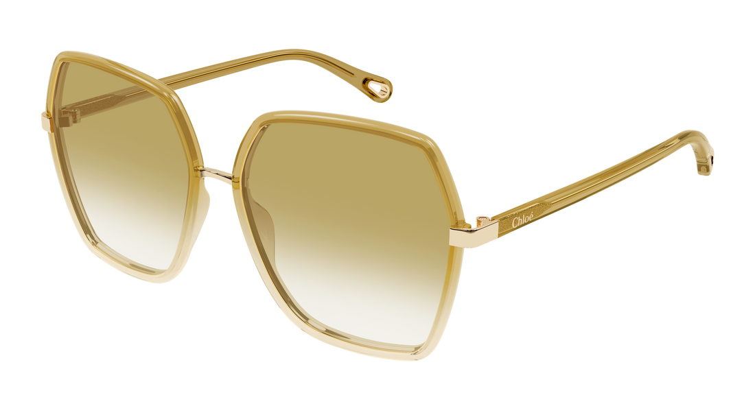 Occhiali da sole chloé ch0262s 006 beige rectangular / squared femenino taglia 58mm - Vista principale