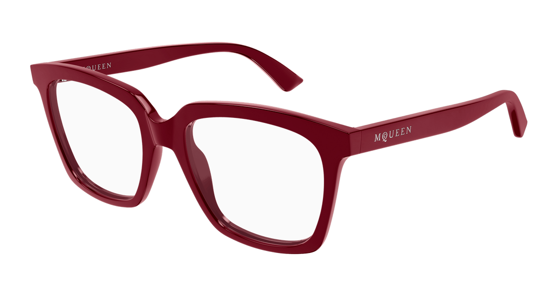 Occhiali da vista alexander mcqueen am0513o 005 burdeos cat eye femenino taglia 53mm - Vista principale