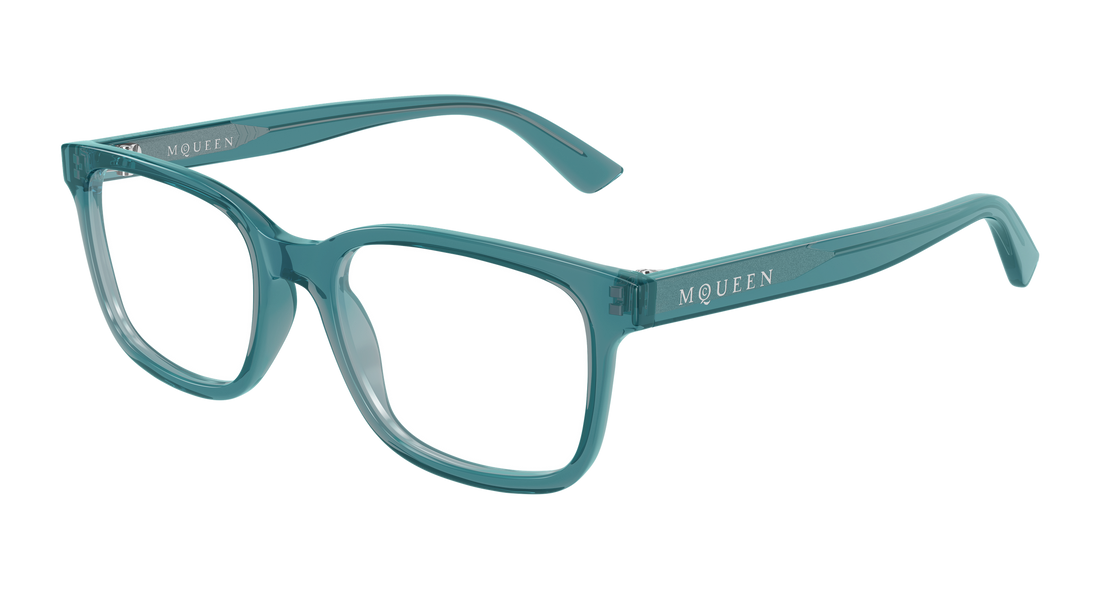 Occhiali da vista alexander mcqueen am0541o 010 azul rectangular / squared masculino taglia 54mm - Vista principale