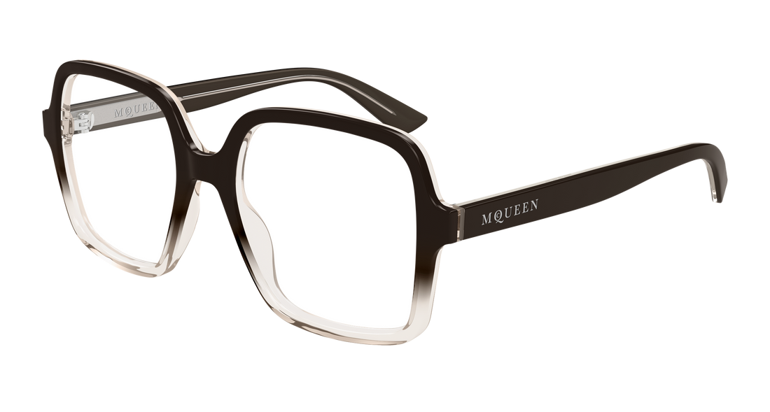 Gafas graduadas alexander mcqueen am0538o 006 marron rectangular / squared femenino talla 52mm - Vista principal