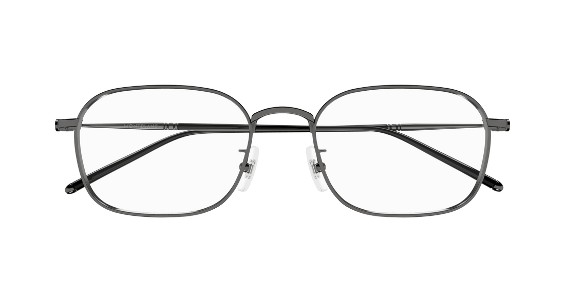 Occhiali da vista montblanc mb0414oa 001 rutenio square masculino taglia 54mm - Vista dettagliata