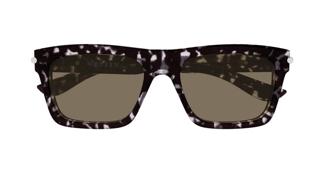 Sunglasses alexander mcqueen am0495s 002 havana square masculino size 55mm - Detailed view