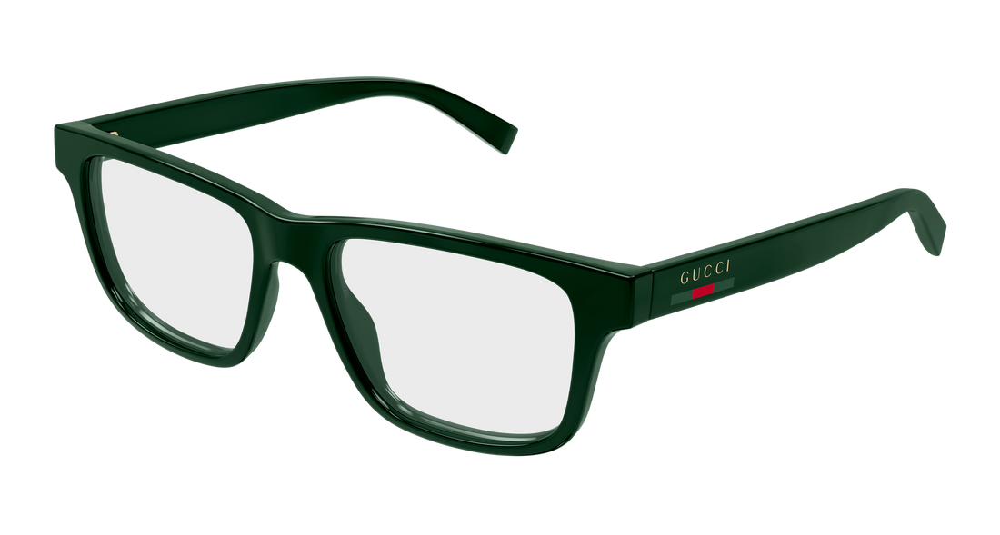 Brillen gucci gg1987o 004 verde rectangular / squared masculino größe 54mm - Hauptansicht