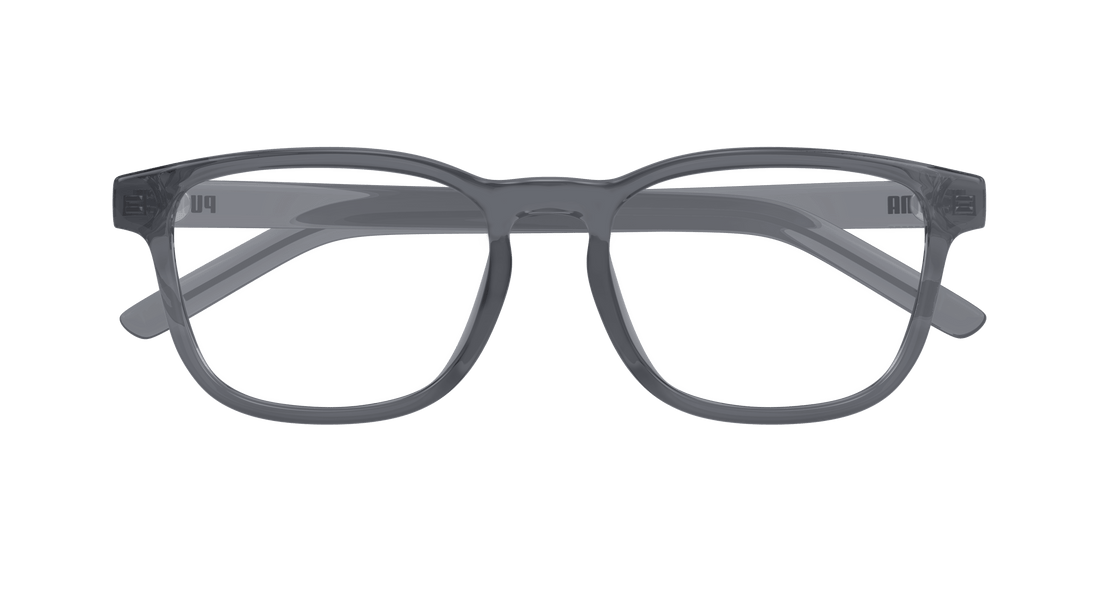 Óculos graduados puma pu0503oa 002 gris square masculino tamanho 54mm - Vista de detalhe