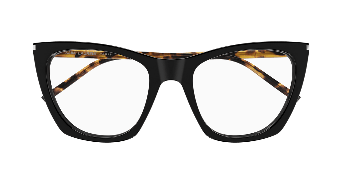Prescription glasses saint laurent sl 214 kate thin opt 006 negro cat eye femenino size 55mm - Detailed view