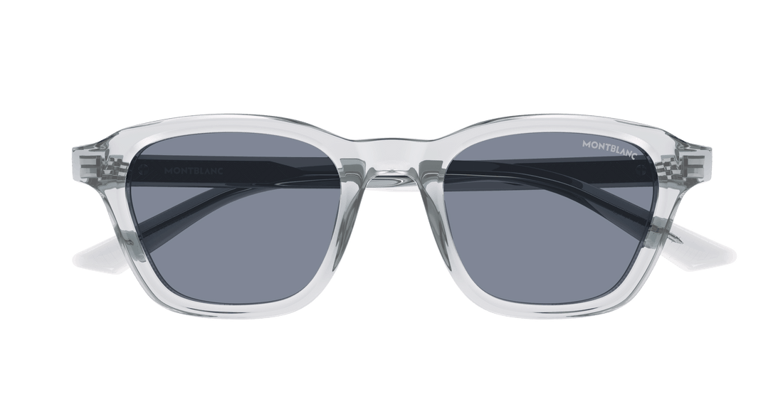 Occhiali da sole montblanc mb0384s 004 gris round masculino taglia 50mm - Vista dettagliata