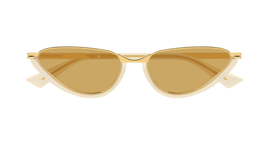Lunettes de soleil bottega veneta bv1346s 003 amarillo cat eye femenino taille 56mm - Vue détaillée