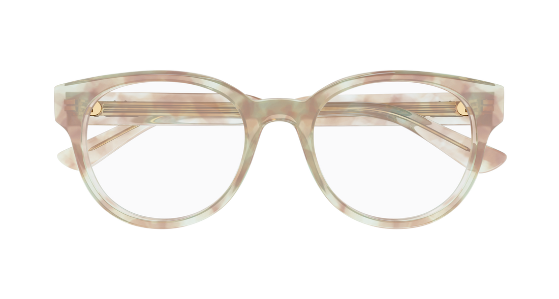 Óculos graduados chloé ch0343oa 004 havana round/oval/panthos femenino tamanho 52mm - Vista de detalhe