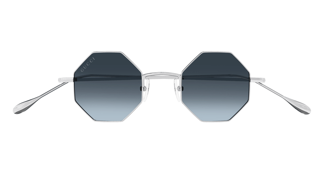 Sonnenbrillen gucci gg1814s 003 plateado geometric unisex größe 41mm - Detailansicht