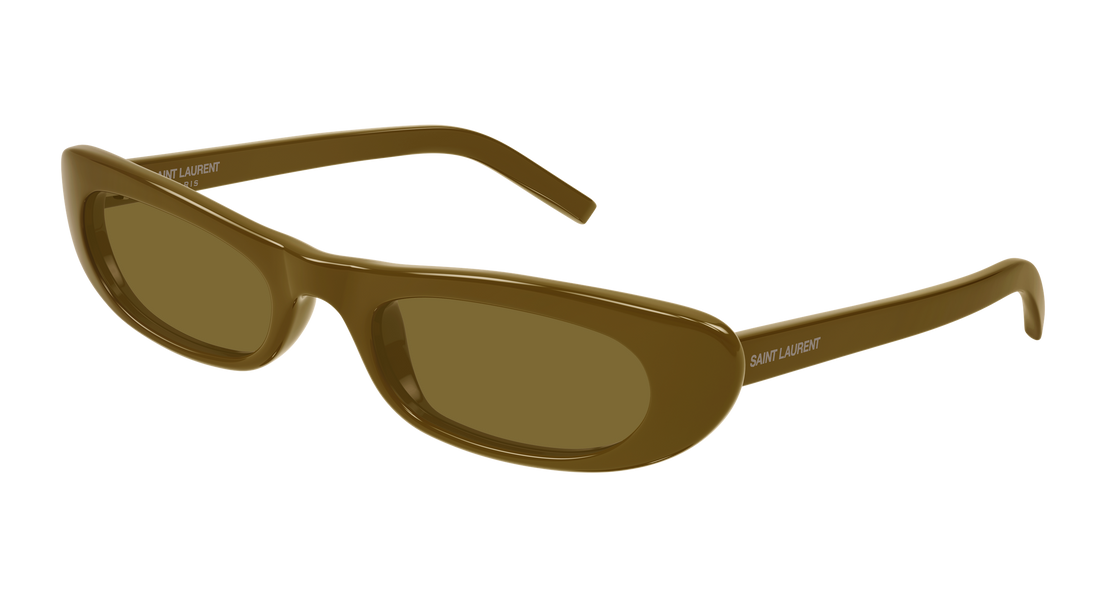 Occhiali da sole saint laurent sl 557 shade 006 marron round/oval/panthos femenino taglia 53mm - Vista principale