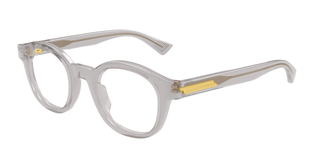 Prescription glasses bottega veneta bv1413o 003 gris round/oval/panthos masculino size 46mm - Main view