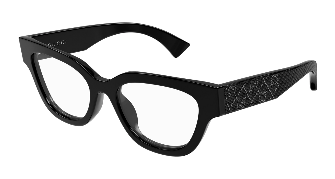 Óculos graduados gucci gg1837o 004 negro butterfly femenino tamanho 51mm - Vista principal