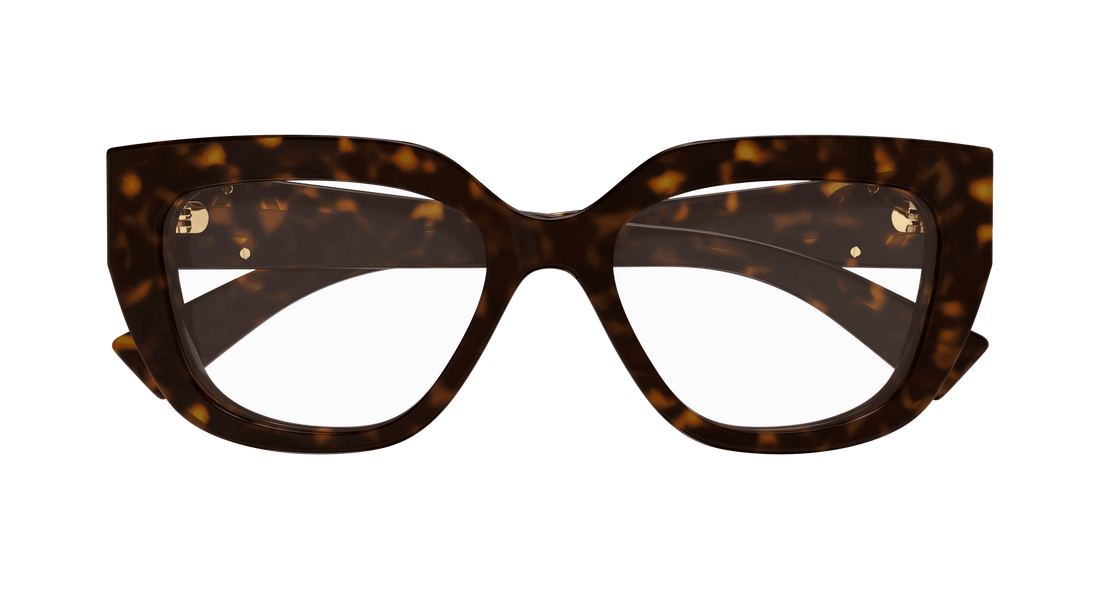 Occhiali da vista gucci gg1847o 004 havana cat eye femenino taglia 53mm - Vista dettagliata