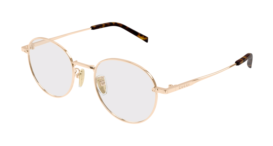 Occhiali da vista gucci gg2004oa 001 dorado round/oval/panthos femenino taglia 50mm - Vista principale