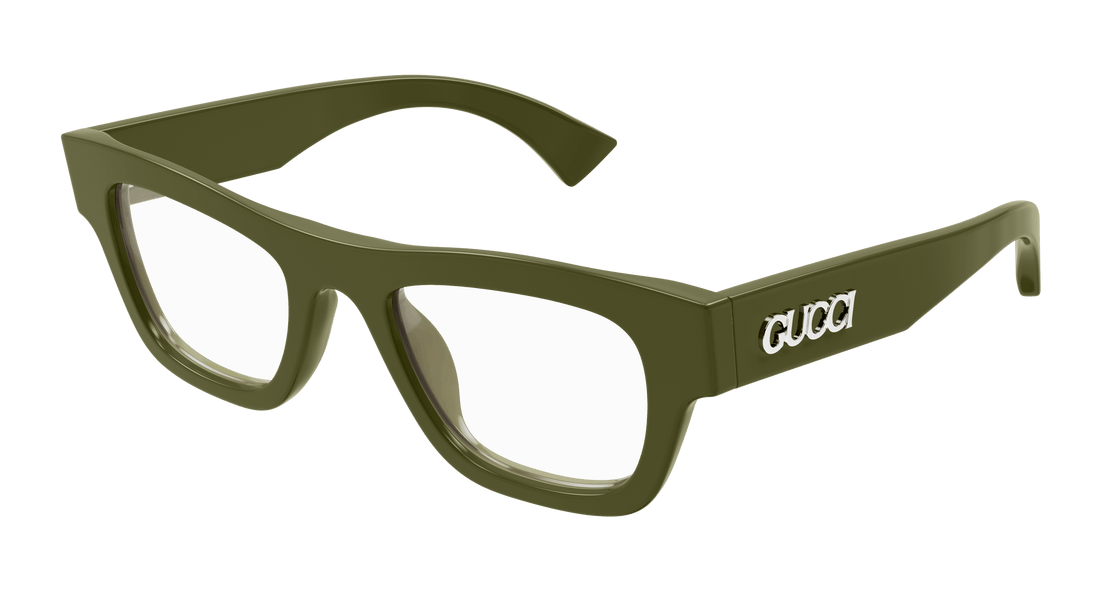 Occhiali da vista gucci gg1840o 008 verde square masculino taglia 51mm - Vista principale
