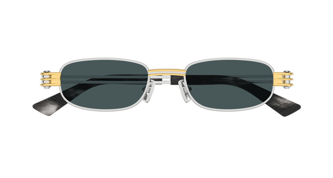 Sonnenbrillen bottega veneta bv1381s 003 plateado square unisex größe 50mm - Detailansicht