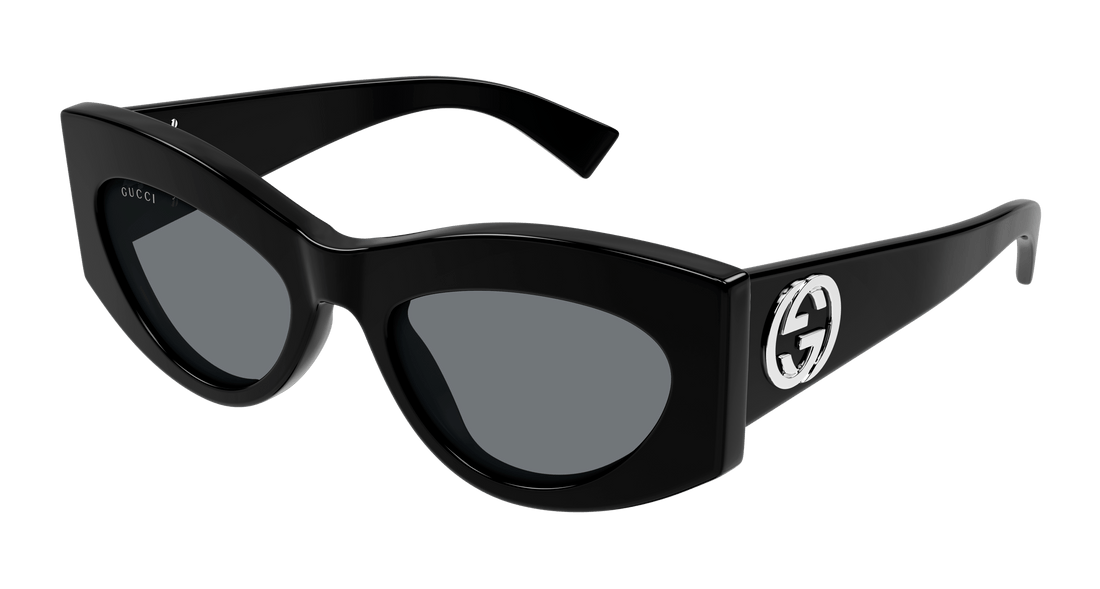 Occhiali da sole gucci gg1843s 001 negro cat eye femenino taglia 53mm - Vista principale