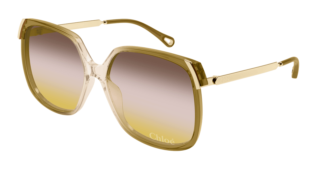 Occhiali da sole chloé ch0286s 008 beige square femenino taglia 60mm - Vista principale