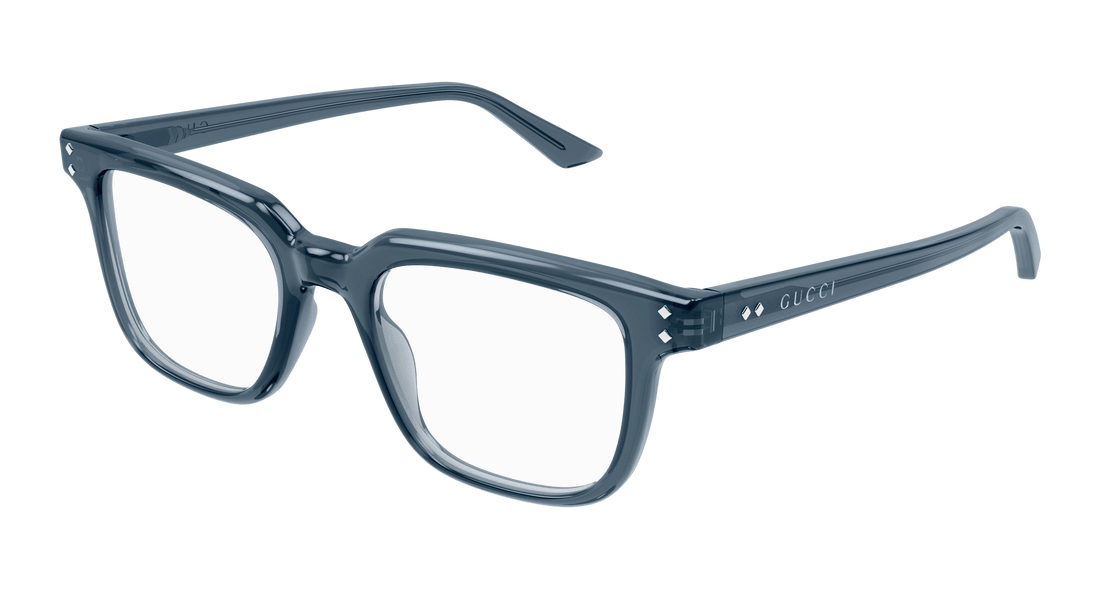 Óculos graduados gucci gg1895o 003 azul square masculino tamanho 49mm - Vista principal