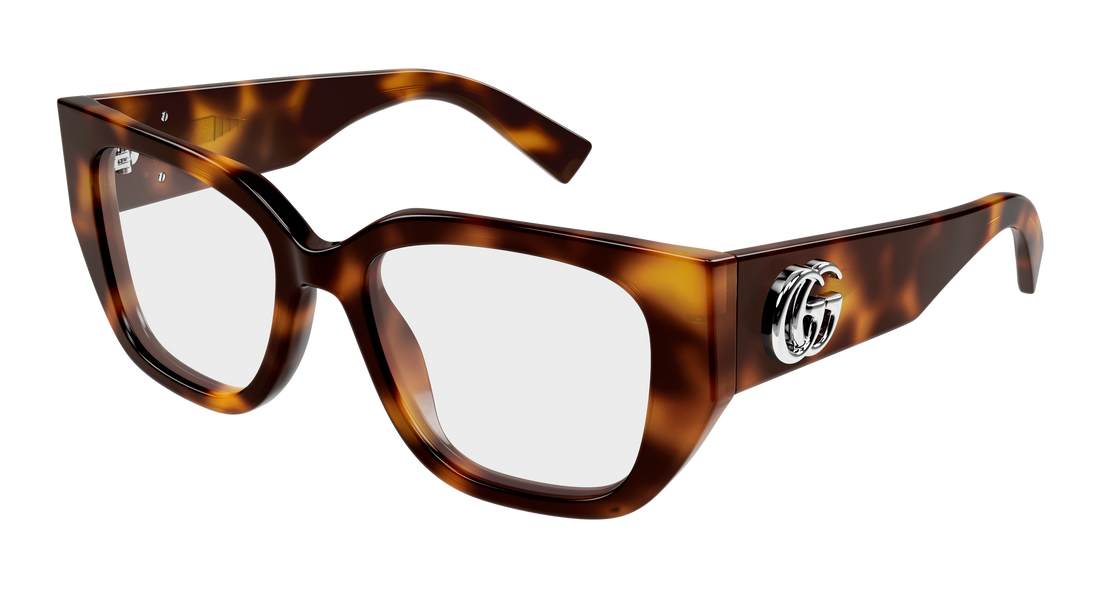 Glasögon gucci gg1952o 002 havana butterfly femenino storlek 51mm - Huvudvy
