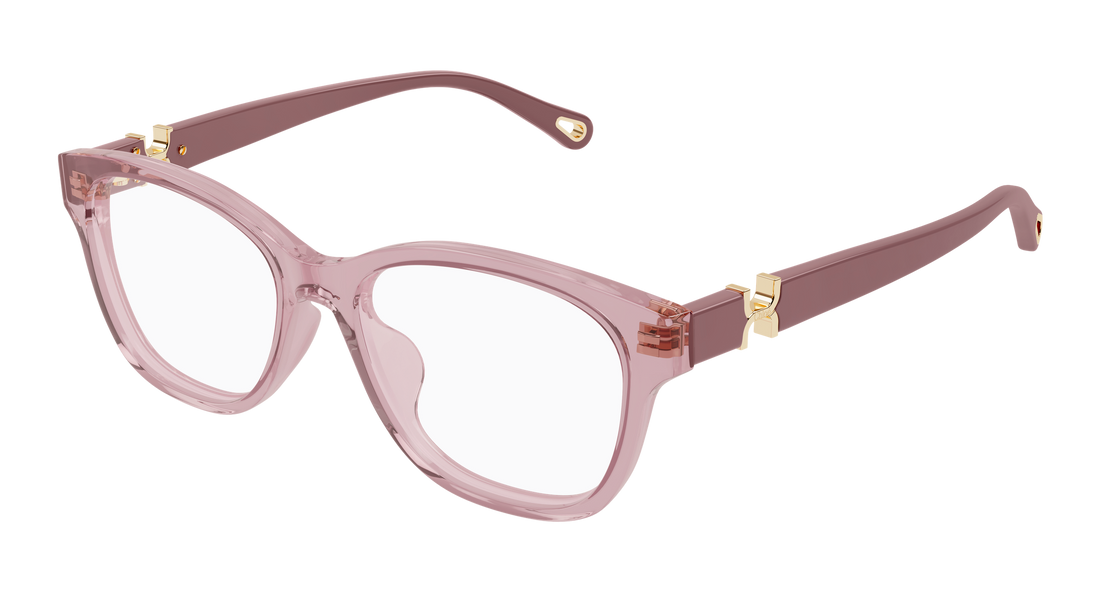 Occhiali da vista chloé ch0336oa 003 rosa cat eye femenino taglia 53mm - Vista principale