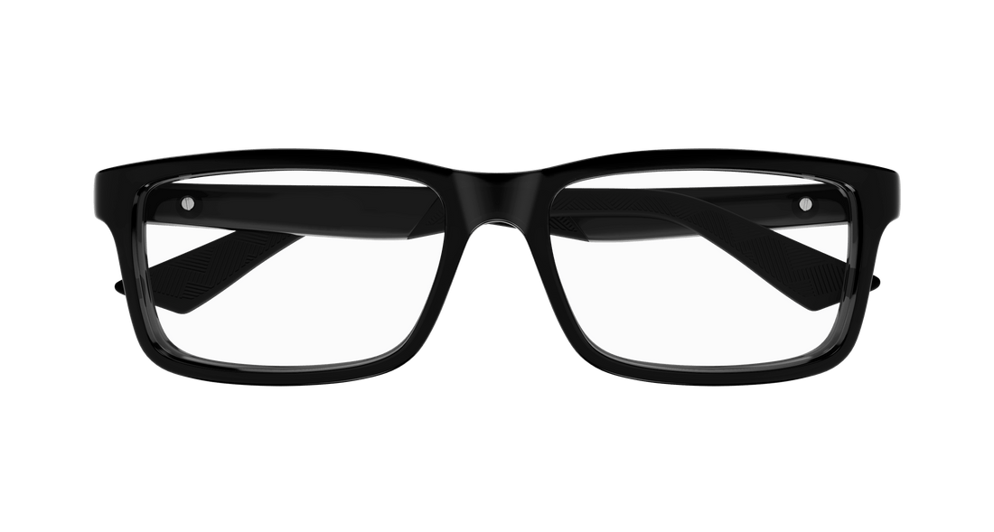 Occhiali da vista montblanc mb0402o 001 negro square masculino taglia 57mm - Vista dettagliata