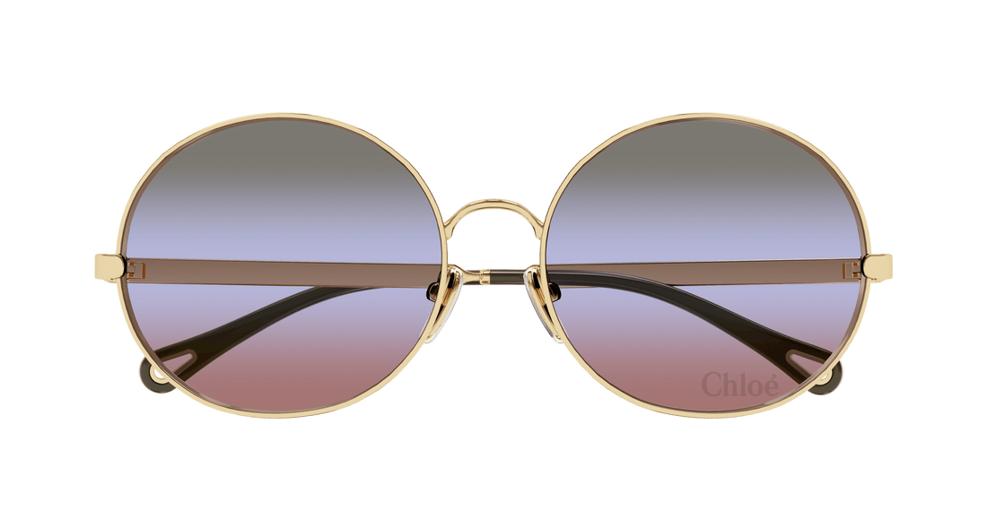 Gafas de sol chloé ch0281s 004 dorado round femenino talla 59mm - Vista de detalle