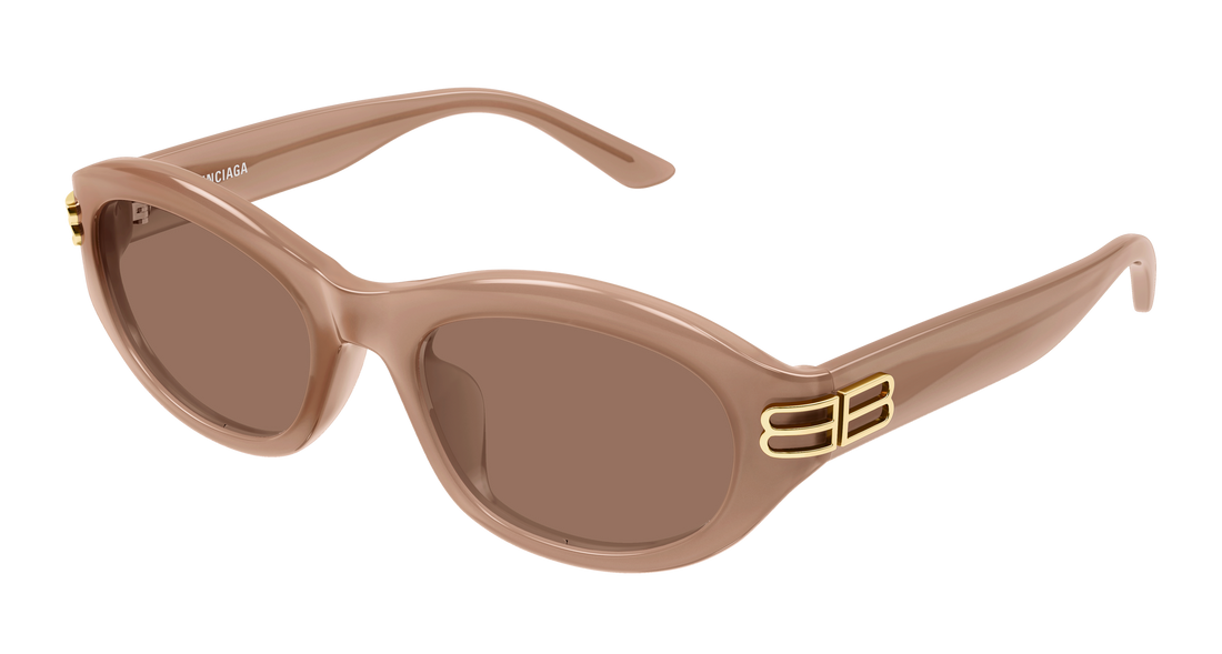 Sunglasses balenciaga bb0434sk 004 marron round/oval/panthos femenino size 55mm - Main view