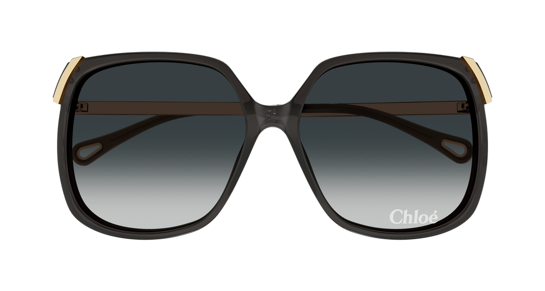 Óculos de sol chloé ch0286s 001 gris square femenino tamanho 60mm - Vista de detalhe
