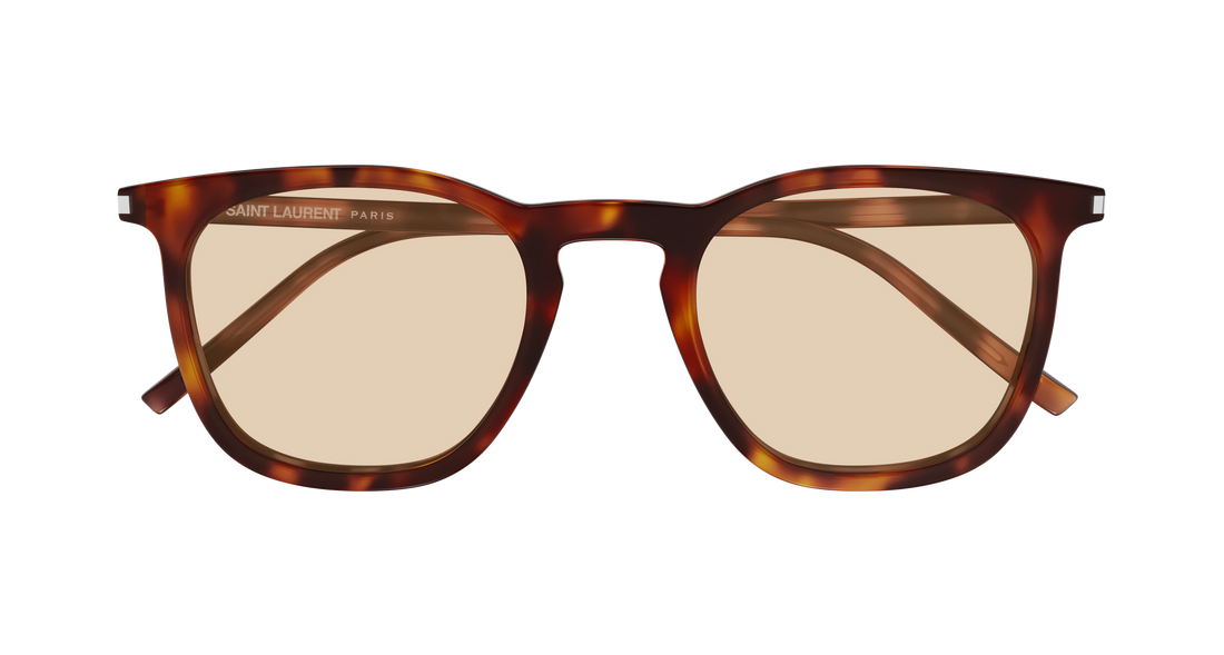 Occhiali da sole saint laurent sl 623 009 havana round/oval/panthos masculino taglia 49mm - Vista dettagliata