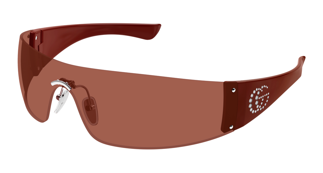 Occhiali da sole gucci gg1958s 004 plateado mask unisex taglia 99mm - Vista principale