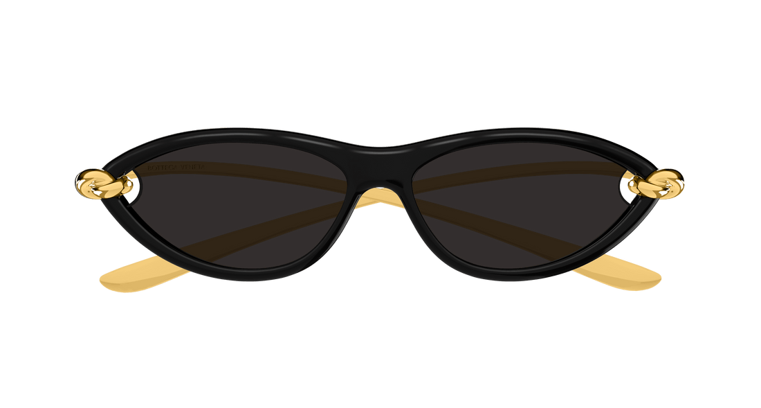 Lunettes de soleil bottega veneta bv1390s 001 negro cat eye femenino taille 56mm - Vue détaillée