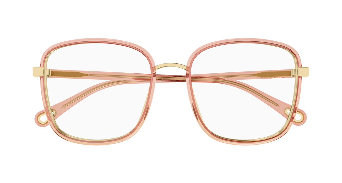 Glasögon chloé ch0034o 023 rojo rectangular / squared femenino storlek 53mm - Detaljvy