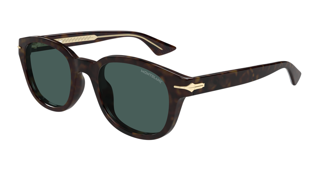 Occhiali da sole montblanc mb0435s 002 havana round/oval/panthos masculino taglia 51mm - Vista principale