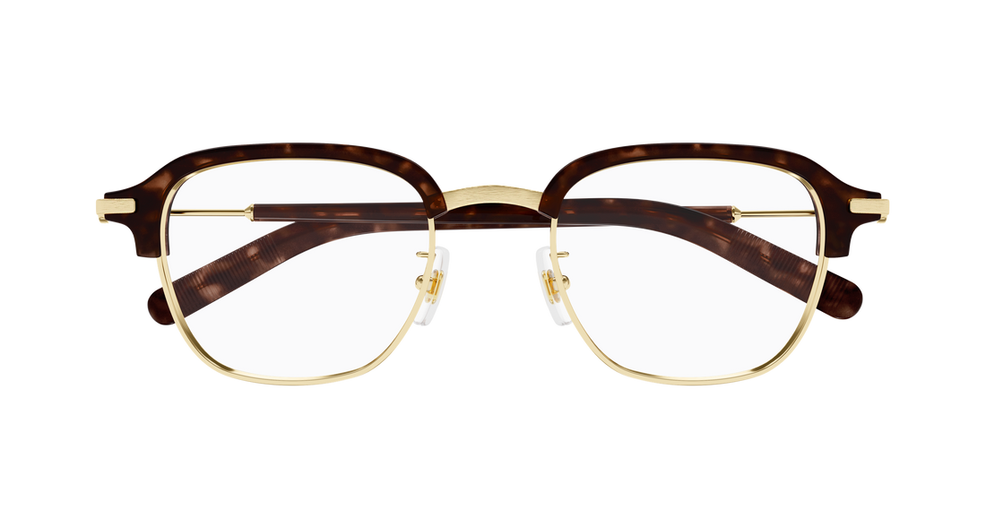 Brillen montblanc mb0390o 003 dorado square masculino größe 50mm - Detailansicht