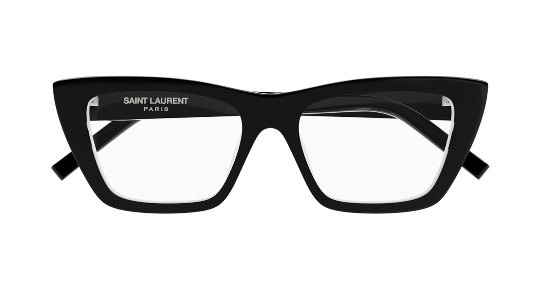 Prescription glasses saint laurent sl 276 mica opt 009 negro cat eye femenino size 53mm - Detailed view