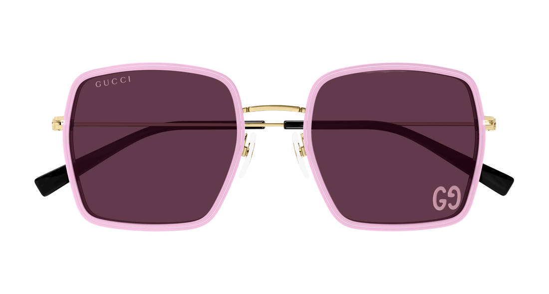 Occhiali da sole gucci gg1848s 005 rosa square femenino taglia 52mm - Vista dettagliata