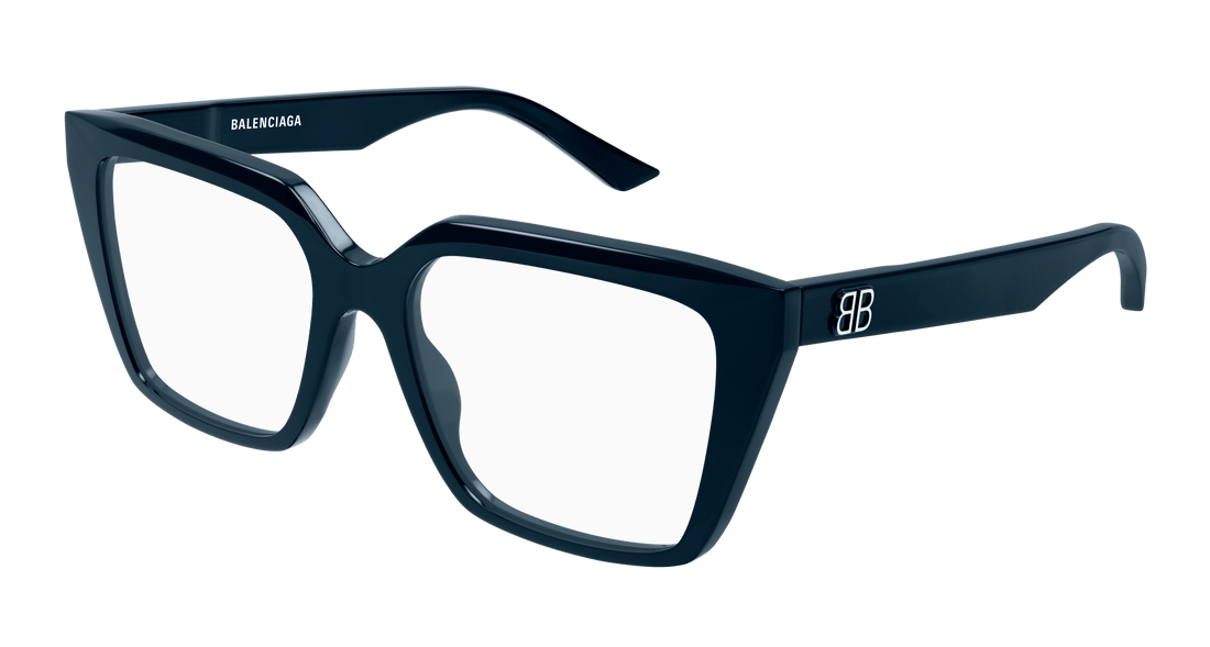Brillen balenciaga bb0130o 011 azul square femenino größe 53mm - Hauptansicht
