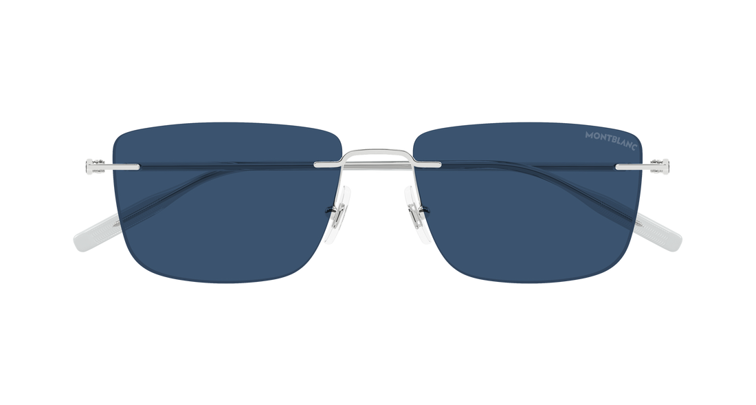 Sonnenbrillen montblanc mb0429s 004 plateado rectangular / squared masculino größe 56mm - Detailansicht