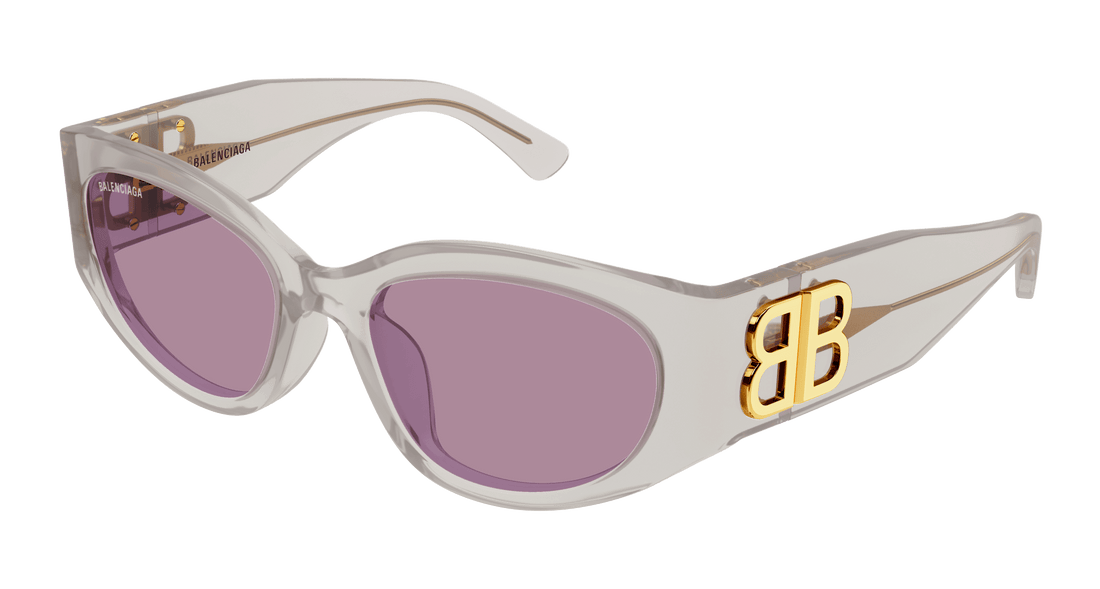 Occhiali da sole balenciaga bb0324sk 011 blanco round femenino taglia 55mm - Vista principale