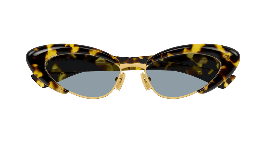 Occhiali da sole bottega veneta bv1387s 002 havana cat eye femenino taglia 54mm - Vista dettagliata